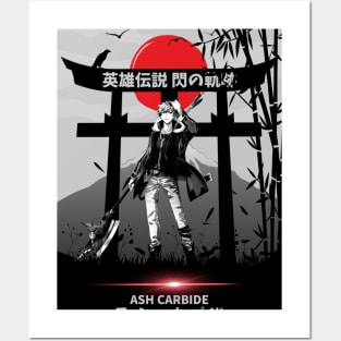 Japan Ash carbide trails Posters and Art